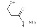 Propanoic acid,3-hydroxy-, hydrazide Structure