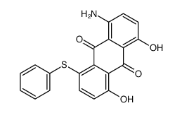1-amino-4,5-dihydroxy-8-phenylsulfanylanthracene-9,10-dione Structure