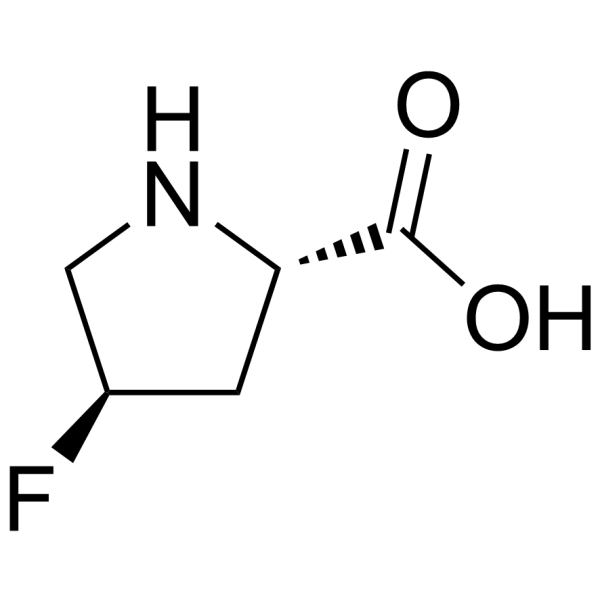 (2S,4R)-4-Fluoropyrrolidine-2-carboxylic acid structure