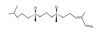 (7R,11R)-3,7,11,15-tetramethyl-hexadeca-1,3ξ-diene结构式
