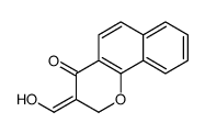 3-(hydroxymethylidene)benzo[h]chromen-4-one结构式