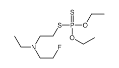 N-(2-diethoxyphosphinothioylsulfanylethyl)-N-ethyl-2-fluoroethanamine Structure