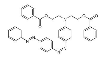 2-[2-benzoyloxyethyl-[4-(4-phenyldiazenylphenyl)diazenylphenyl]amino]ethyl benzoate Structure