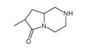 Pyrrolo[1,2-a]pyrazin-6(2H)-one, hexahydro-7-methyl-, (7R,8aS)-rel- (9CI) structure