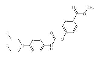 methyl 4-[[4-[bis(2-chloroethyl)amino]phenyl]carbamoyloxy]benzoate Structure