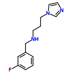 N-(3-Fluorobenzyl)-3-(1H-imidazol-1-yl)-1-propanamine Structure