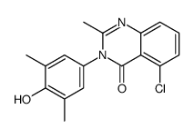 5-chloro-3-(4-hydroxy-3,5-dimethylphenyl)-2-methylquinazolin-4-one结构式