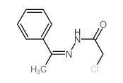 Acetic acid, 2-chloro-,2-(1-phenylethylidene)hydrazide结构式