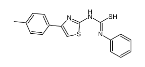 1-[4-(4-methylphenyl)-1,3-thiazol-2-yl]-3-phenylthiourea Structure