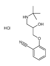 ()-2-[3-[(tert-butyl)amino]-2-hydroxypropoxy]benzonitrile monohydrochloride结构式