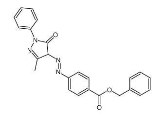 benzyl 4-[(4,5-dihydro-3-methyl-5-oxo-1-phenyl-1H-pyrazol-4-yl)azo]benzoate Structure