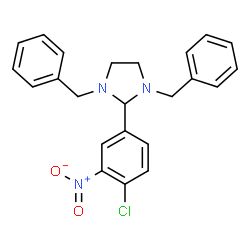 1,3-dibenzyl-2-{4-chloro-3-nitrophenyl}imidazolidine Structure