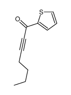 1-thiophen-2-ylhept-2-yn-1-one结构式