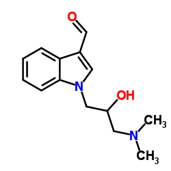 1-[3-(Dimethylamino)-2-hydroxypropyl]-1H-indole-3-carbaldehyde Structure