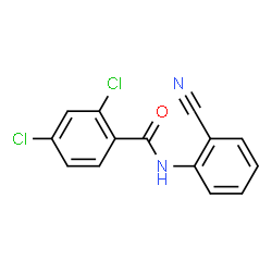 2,4-DICHLORO-N-(2-CYANOPHENYL)BENZAMIDE Structure