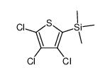 2,3,4-Trichlor-5-(trimethylsilyl)thiophen结构式