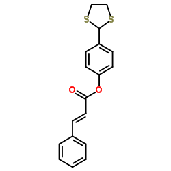 4-(1,3-Dithiolan-2-yl)phenyl (2E)-3-phenylacrylate Structure