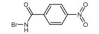 4-nitro-benzoic acid bromoamide Structure