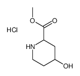 METHYL 4-HYDROXYPIPERIDINE-2-CARBOXYLATE HYDROCHLORIDE structure