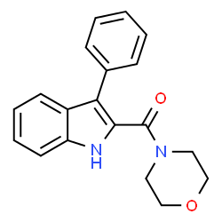 MORPHOLINO(3-PHENYL-1H-INDOL-2-YL)METHANONE Structure