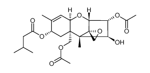 3α,15-Diacetoxy-4β-hydroxy-8α-[(3-methylbutyryl)oxy]-12,13-epoxytrichothec-9-ene Structure