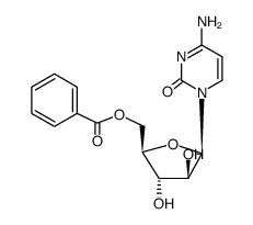 [(2R,3R,4S)-5-(4-amino-2-oxo-pyrimidin-1-yl)-3,4-dihydroxy-oxolan-2-yl ]methyl benzoate结构式