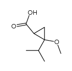 Cyclopropanecarboxylic acid, 2-methoxy-2-(1-methylethyl)- (9CI) structure