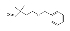 4-(benzyloxy)-2,2-dimethylbutanal Structure