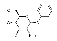 phenyl 2-amino-2-deoxy-1-thio-β-D-glucopyranoside Structure