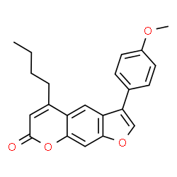 5-butyl-3-(4-methoxyphenyl)furo[3,2-g]chromen-7-one picture