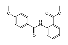 methyl 2-[(4-methoxybenzoyl)amino]benzoate Structure