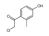 Ethanone, 2-chloro-1-(4-hydroxy-2-methylphenyl)- (9CI)结构式