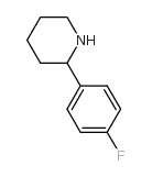 2-(4-氟苯基)哌啶结构式