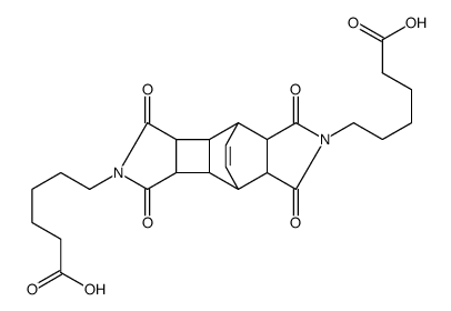 tricyclodecenetetracarboxy-N,N'-bis-(5-carboxypentyl)imide Structure