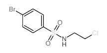 4-Bromo-N-(2-chloroethyl)benzenesulfonamide structure