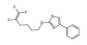 4-phenyl-2-(5,6,6-trifluorohex-5-enylsulfanyl)-1,3-thiazole结构式