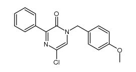 5-chloro-1-(4-methoxybenzyl)-3-phenylpyrazin-2-(1H)-one结构式