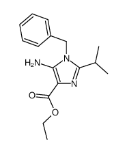 ethyl 5-amino-2-(2-methylethyl)-1-benzyl-1H-imidazole-4-carboxylate Structure