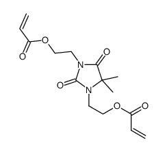 2-[4,4-dimethyl-2,5-dioxo-3-(2-prop-2-enoyloxyethyl)imidazolidin-1-yl]ethyl prop-2-enoate结构式