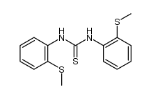 N,N'-bis-(2-methylsulfanyl-phenyl)-thiourea Structure