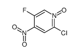 2-氯-5-氟-4-硝基吡啶-1-氧化物结构式