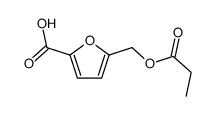 5-(propanoyloxymethyl)furan-2-carboxylic acid结构式