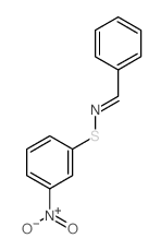 Benzenesulfenamide, 3-nitro-N-(phenylmethylene)-结构式