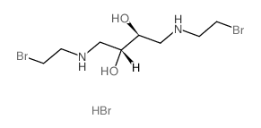 erythro-2,3-Butanediol, 1,4-bis(2-bromoethylamino)-, dihydrobromide结构式