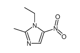 1-ethyl-2-methyl-5-nitro-1H-imidazole结构式