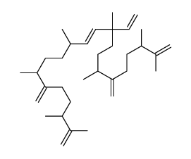 10-ethenyl-2,3,7,10,13,16,20,21-octamethyl-6,17-dimethylidenedocosa-1,11,21-triene结构式