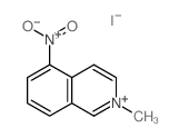 Isoquinolinium, 2-methyl-5-nitro-, iodide (1:1) Structure