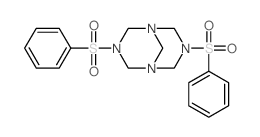 3,7-bis(benzenesulfonyl)-1,3,5,7-tetrazabicyclo[3.3.1]nonane structure