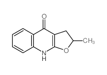 2-Methyl-3,9-dihydrofuro(2,3-b)quinolin-4(2H)-one结构式