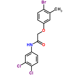 2-(4-Bromo-3-methylphenoxy)-N-(3,4-dichlorophenyl)acetamide结构式